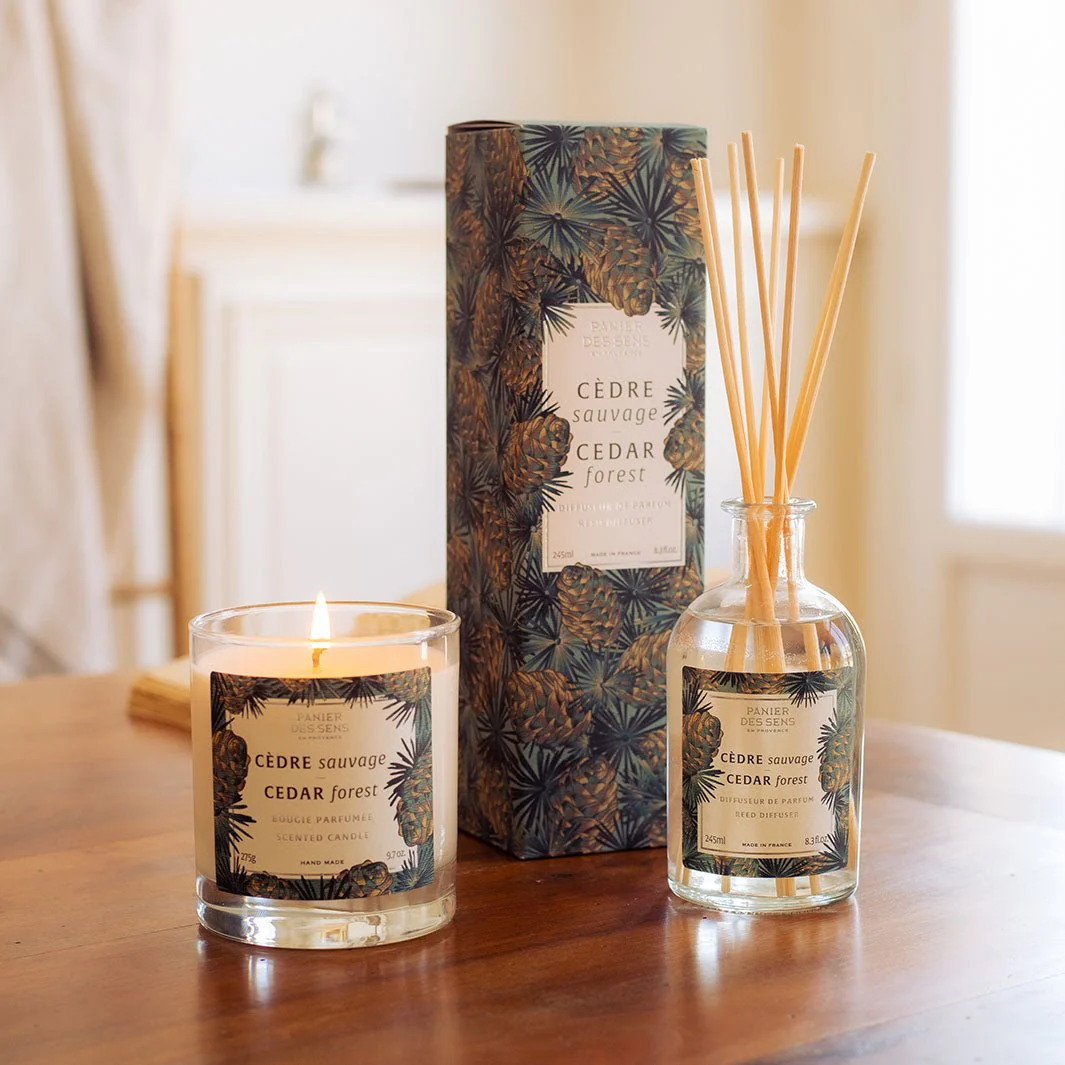Bougie parfumée cire végétale - Parfum Cèdre Sauvage 275g - Image 3