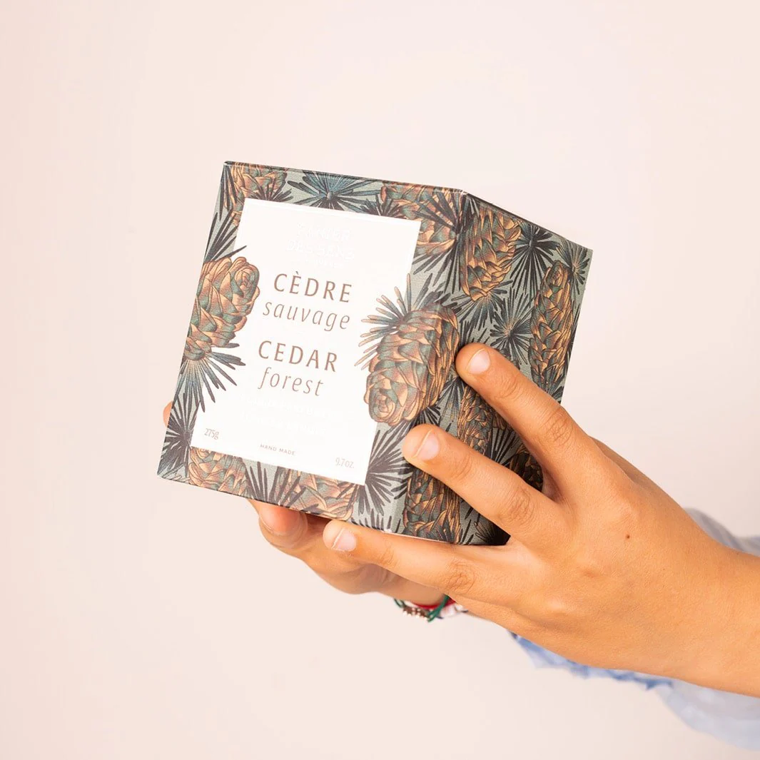 Bougie parfumée cire végétale - Parfum Cèdre Sauvage 275g - Image 5