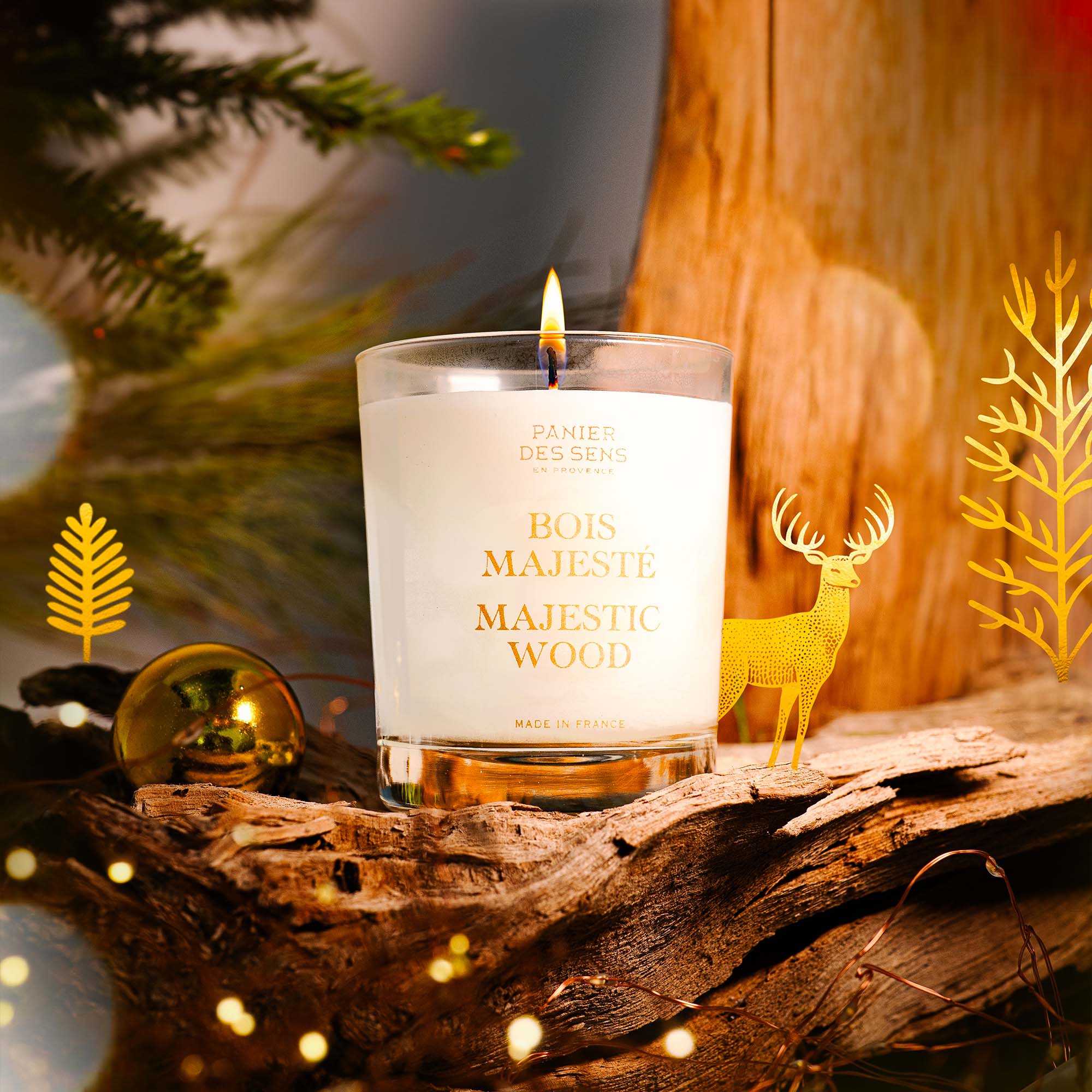Bougie parfumée Hiver - Bois Majesté 180g - Image 3