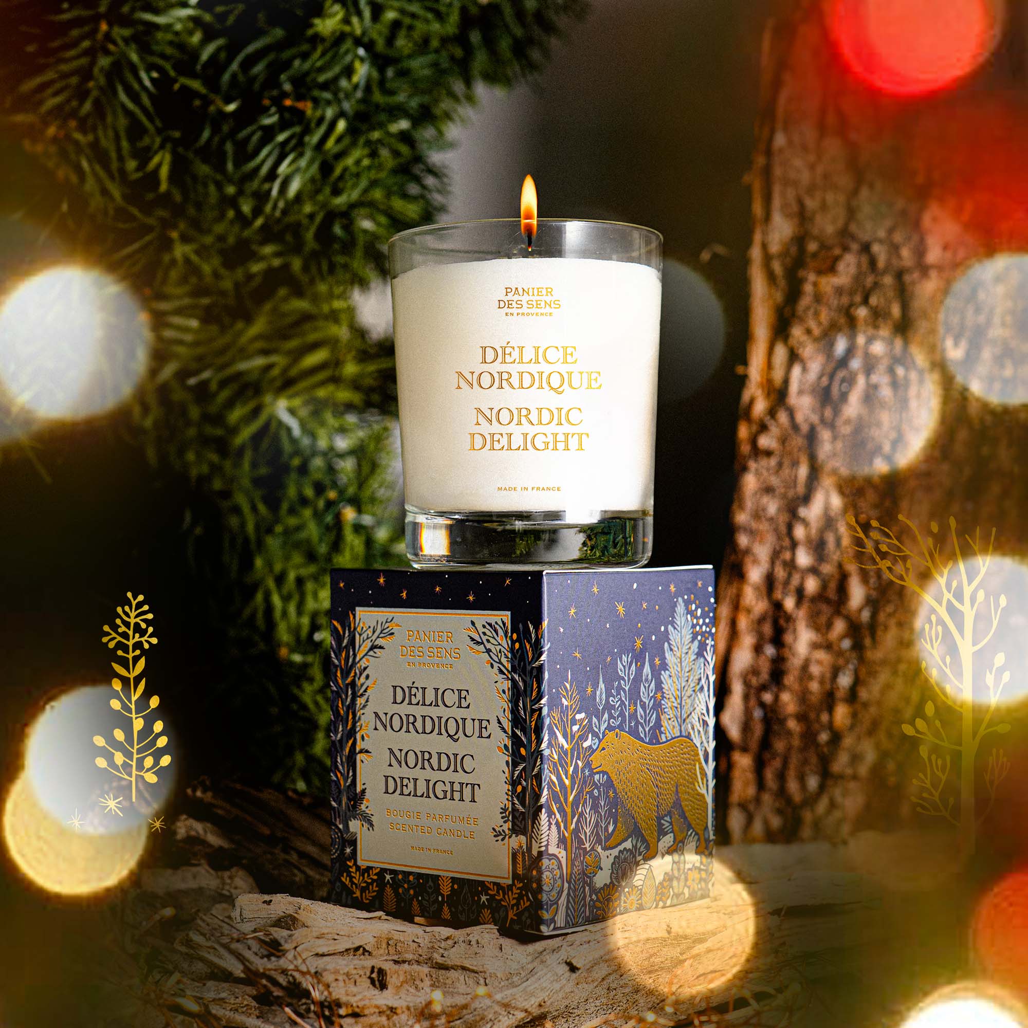 Bougie parfumée Hiver  - Délice nordique 180g - Image 3