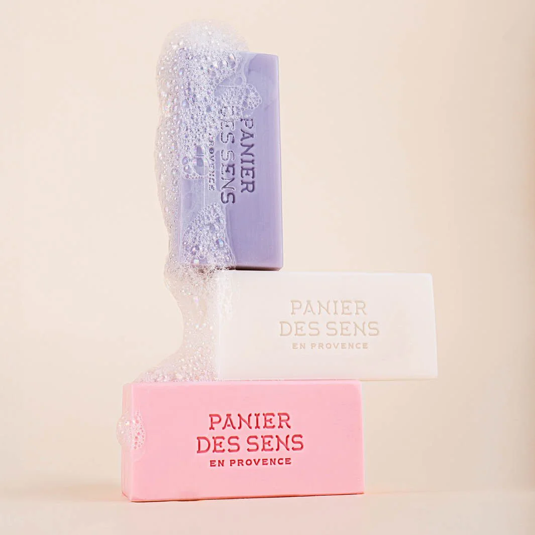 Coffret cadeau 3 savons solides parfumés - Coton, Lavande, Nectar de Rose 3x100g - Image 4
