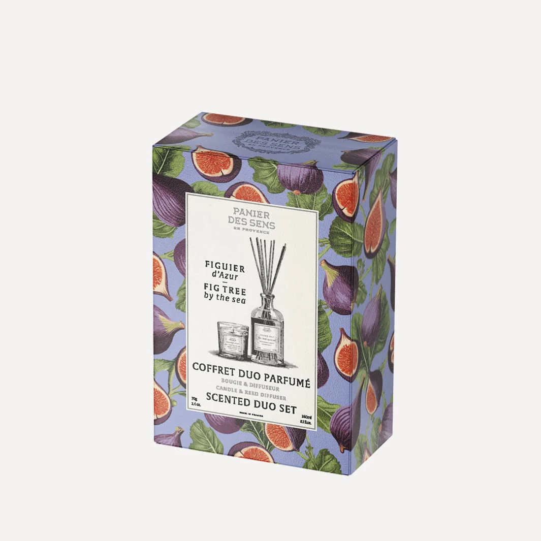 Coffret bougie parfumée + Diffuseur de parfum Figue - Figuier d'Azur - Image 4