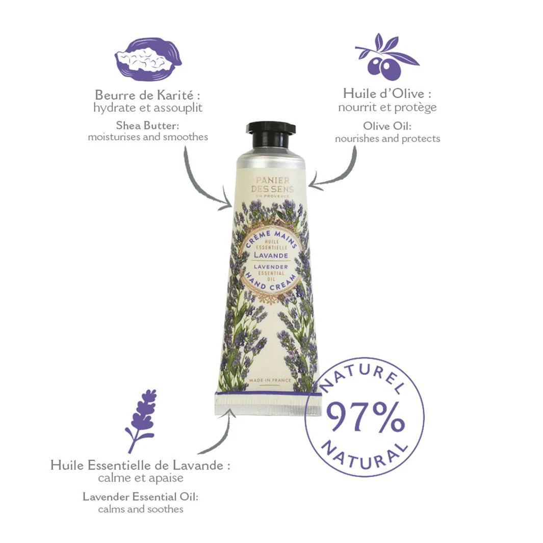 Coffret Crèmes Mains aux huiles essentielles - Lavande, Rose, Verveine (3x30ML) - Image 5