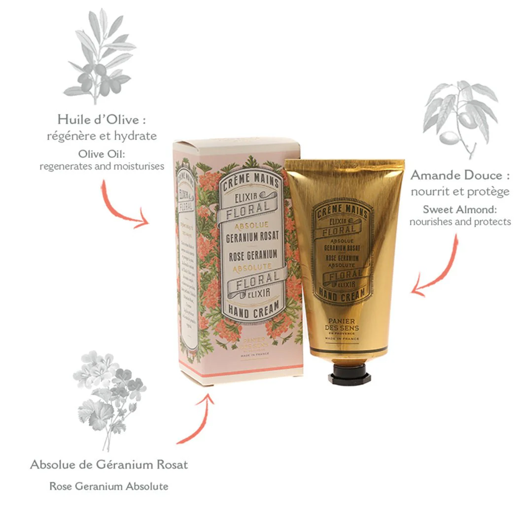 Crème pour les mains - Géranium Rosat 75ml - Image 2