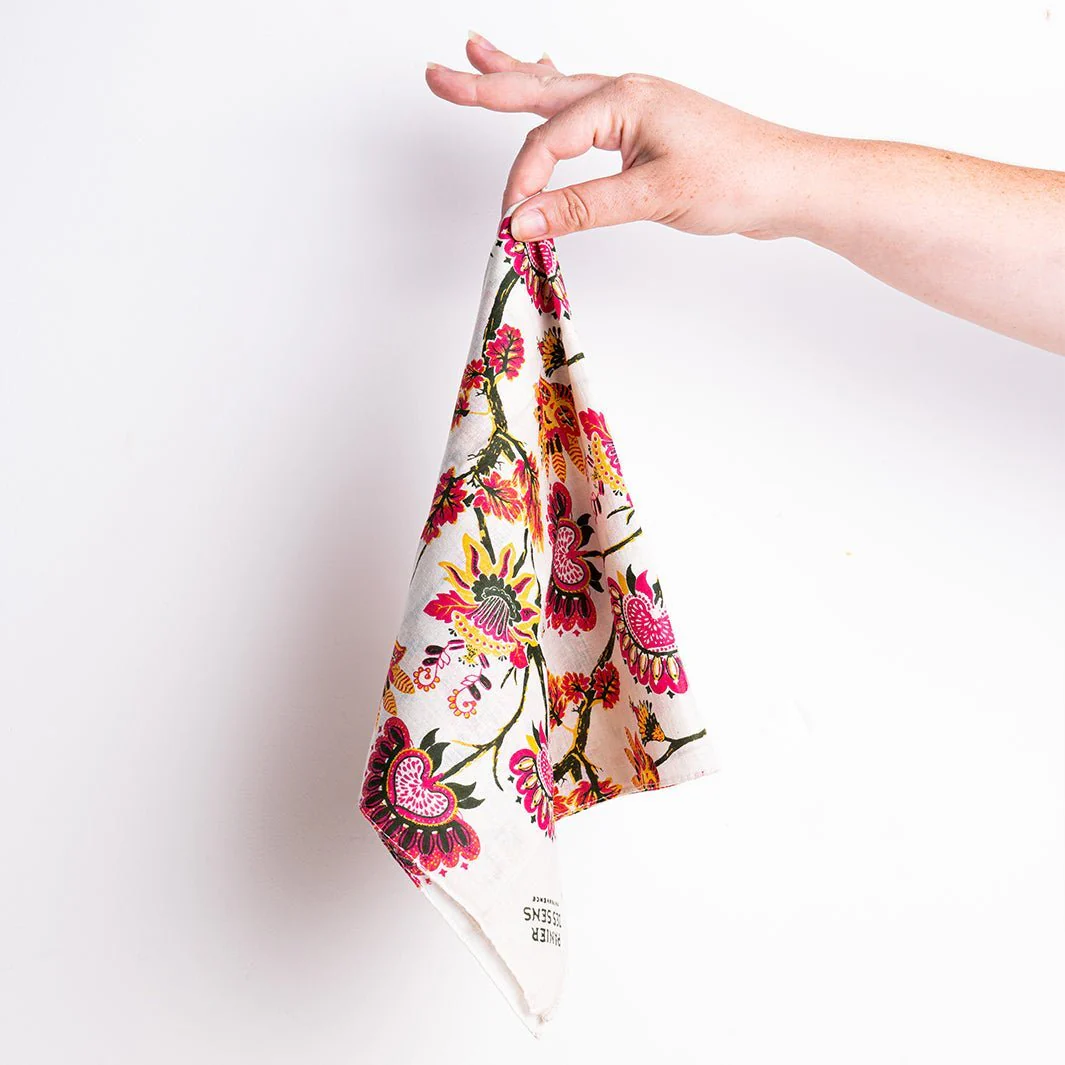 Emballage cadeau réutilisable Furoshiki - 100% coton avec fourreau 51x51 cm - Image 3