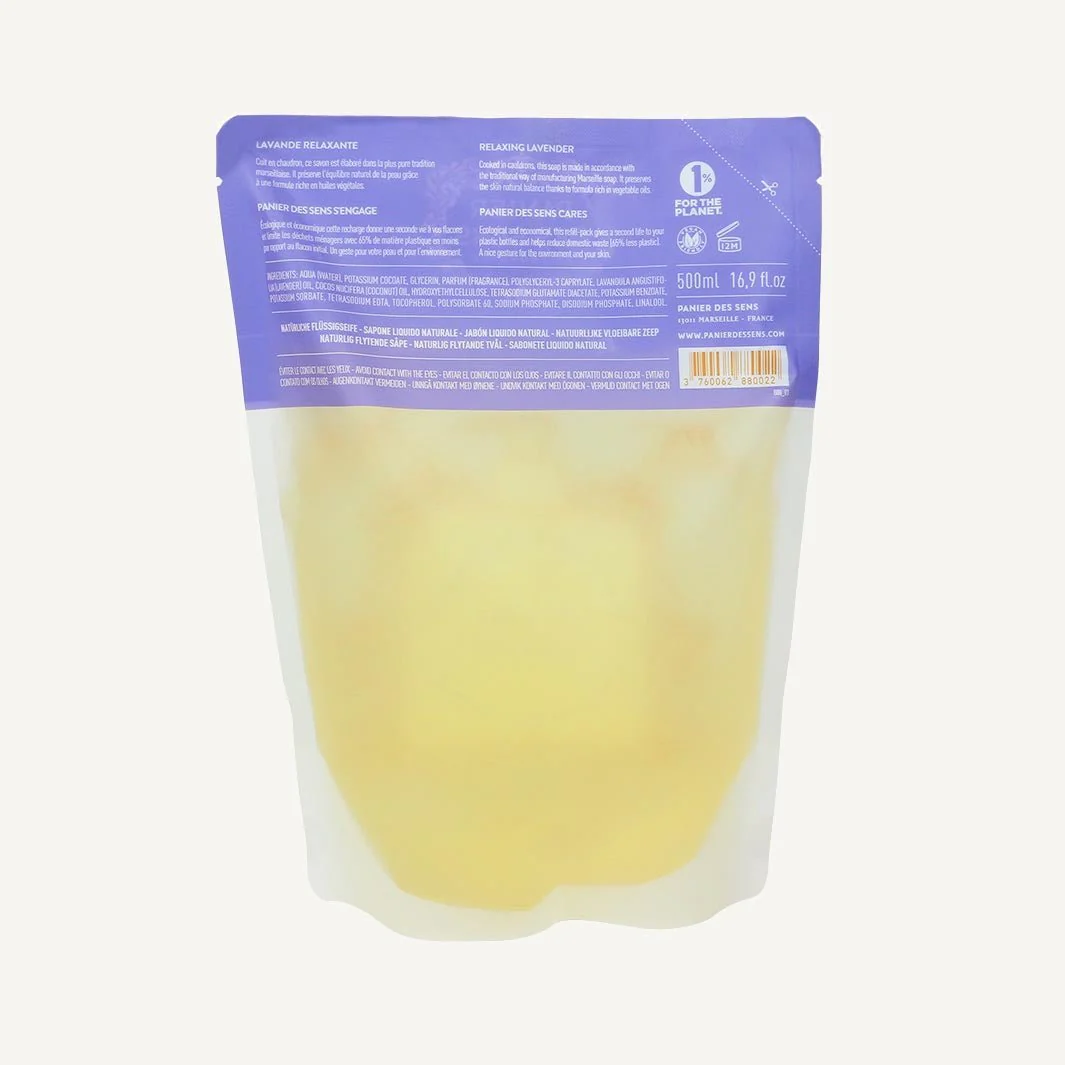 Recharge savon liquide de Marseille - Huile Essentielle de Lavande 500ml - Image 3