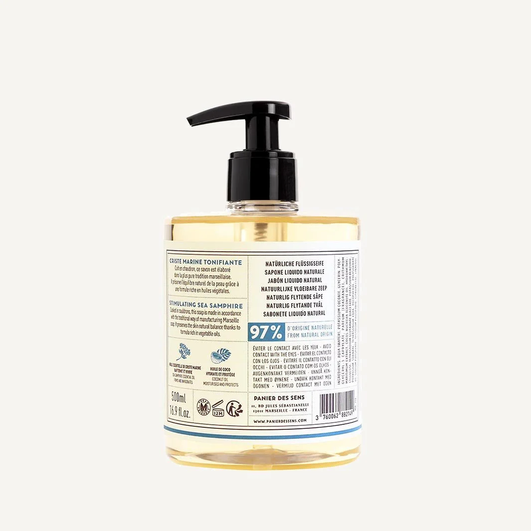 Savon de Marseille liquide - Huile Essentielle de Criste Marine 500ml - Image 3