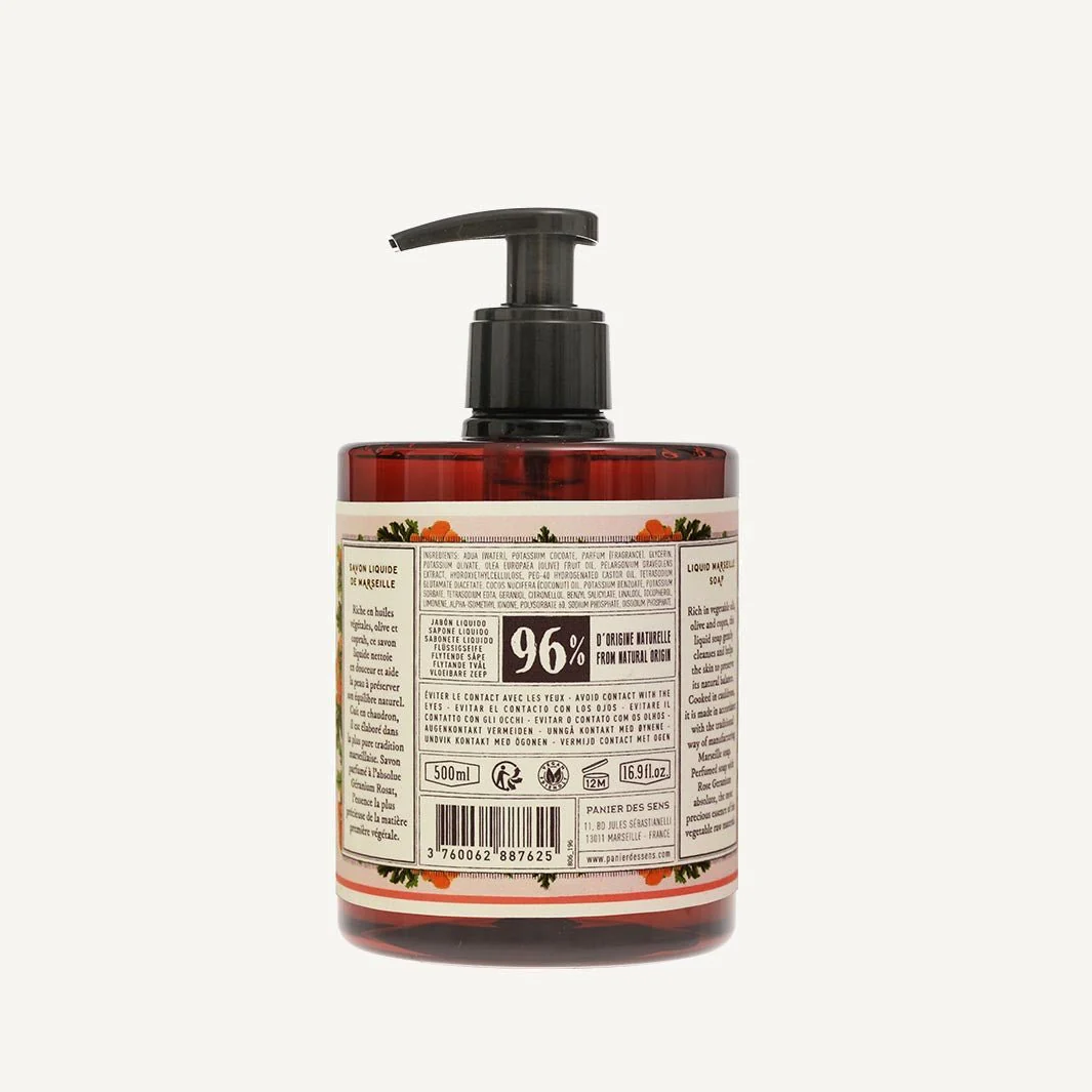 Savon de Marseille liquide | Géranium Rosat 500ml - Image 3