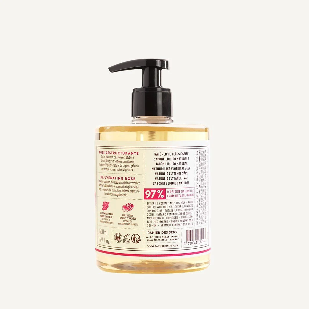Savon de Marseille liquide – Rose Envoûtante 500ml - Image 3